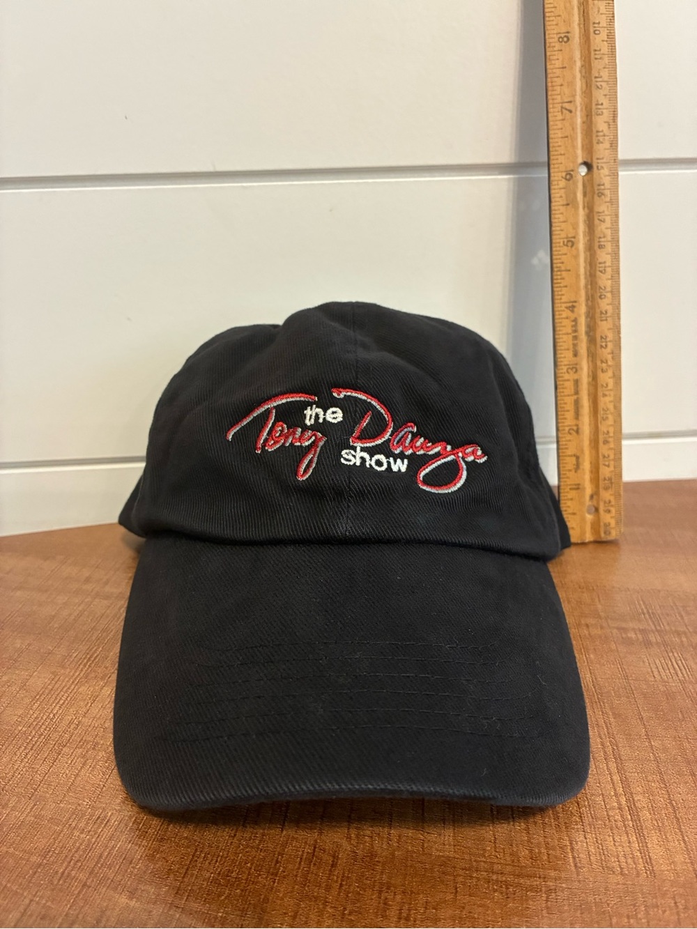 The Tony Danza Show adjustable Cap with Red & White Script Embroidery